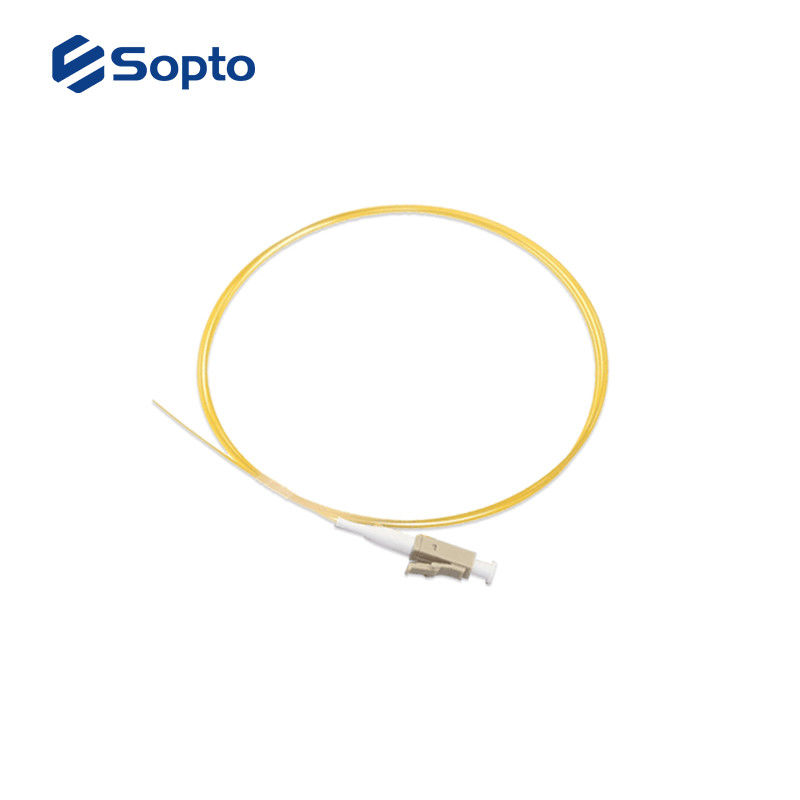 Low Insertion Loss Fiber Optic Pigtail , LC Pigtail Single Mode 0.9mm 1m